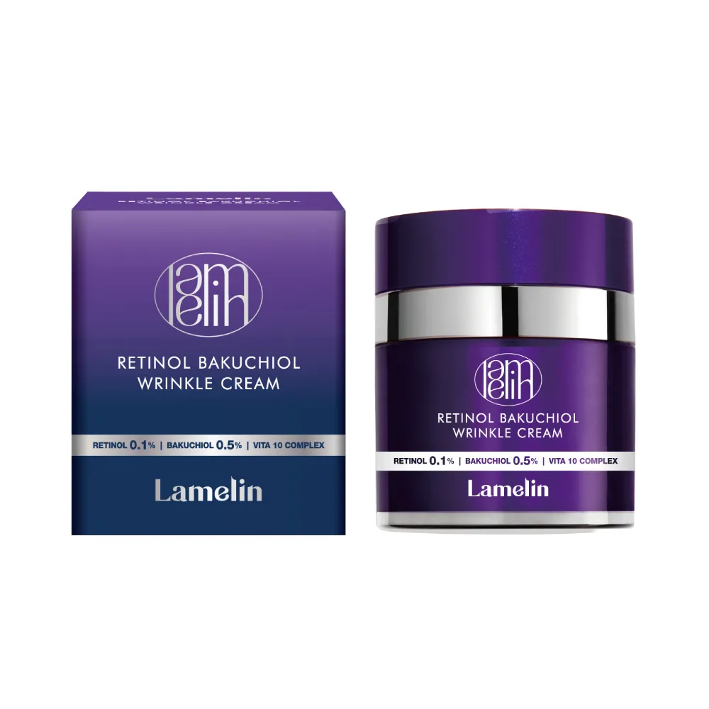 LAMELIN Krem Przeciwzmarszczkowy z Retinolem i Bakuchiolem