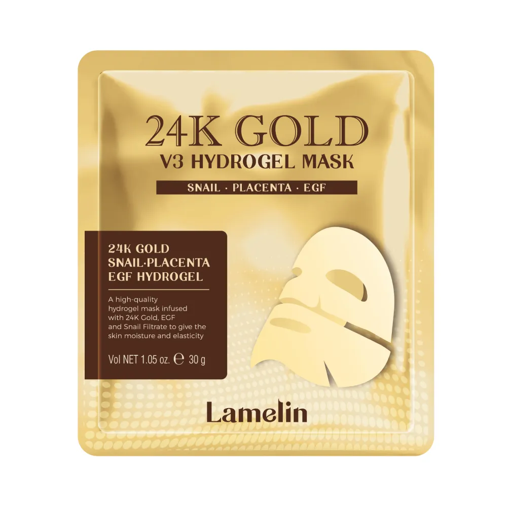 LAMELIN Hydrożelowa Maska 24K Złoto V3