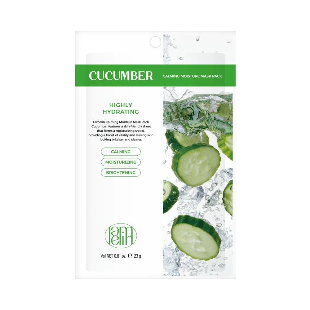 LAMELIN Kojąco-Nawilżająca Maska z Ogórkiem